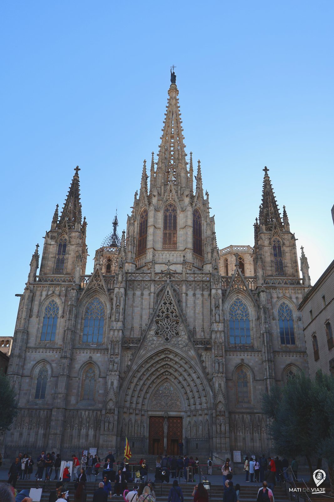 Fachada gótica de la Catedral de Barcelona